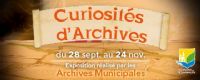 Exposition Curiosités d'Archives. Du 28 septembre au 24 novembre 2012 à Châlons-en-Champagne. Marne. 
